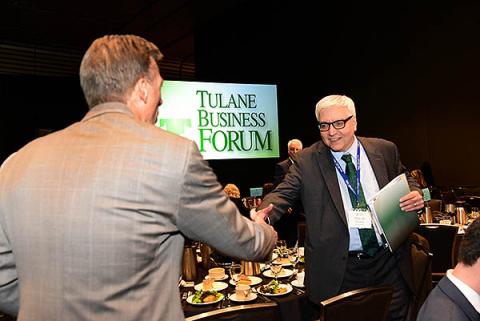 photo of people attending the Tulane Business Forum