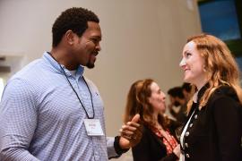 people having a conversation during the EMBA International Intensive Week